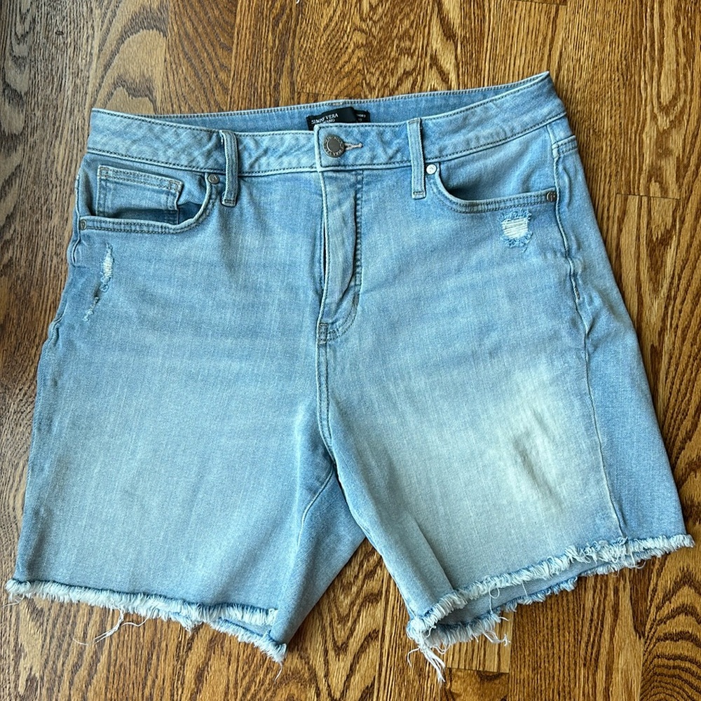 Simply Vera Wang Light Blue Denim Short